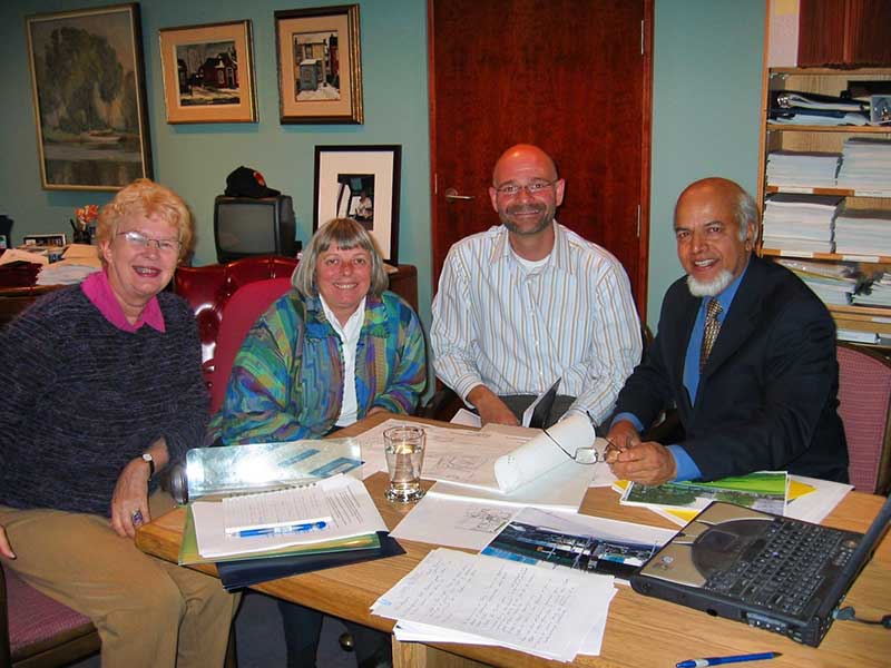 Braz Menezes with the late Council Pam McConnell (2006)